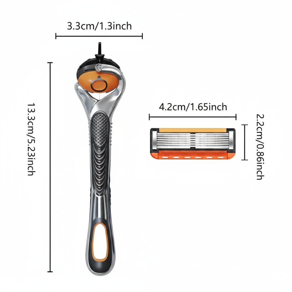 Smart Shave Pro Kit – Free Handle Included with 24 High-Performance Razor Refills