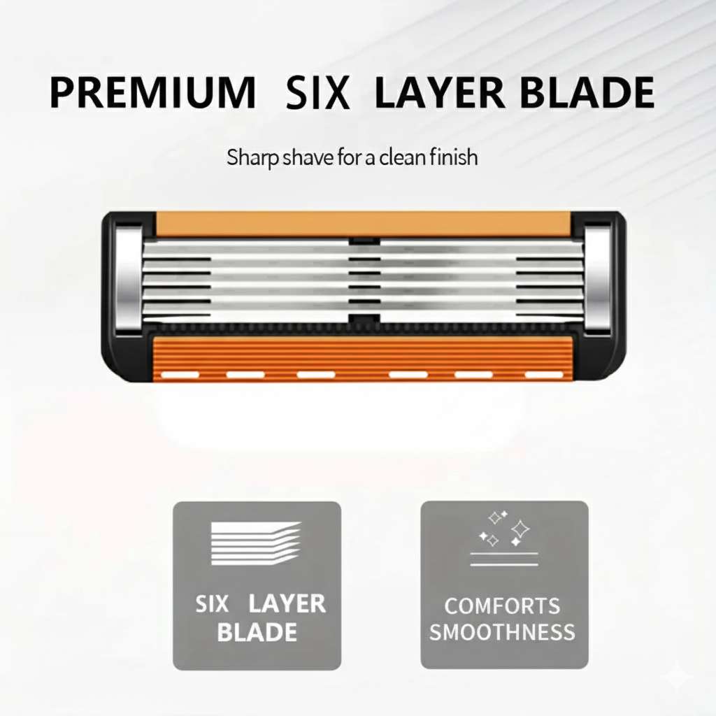 Smart Shave Pro Kit – Free Handle Included with 24 High-Performance Razor Refills